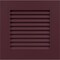 Ekena Millwork 12"W x 12"H True Fit PVC Louver Shutters Sample, Wine Red SAMPLE-TFPLVWR - alternate 1